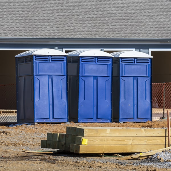 how often are the portable toilets cleaned and serviced during a rental period in Wilcox Pennsylvania